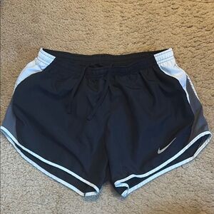Nike Women's Black and White Running Shorts